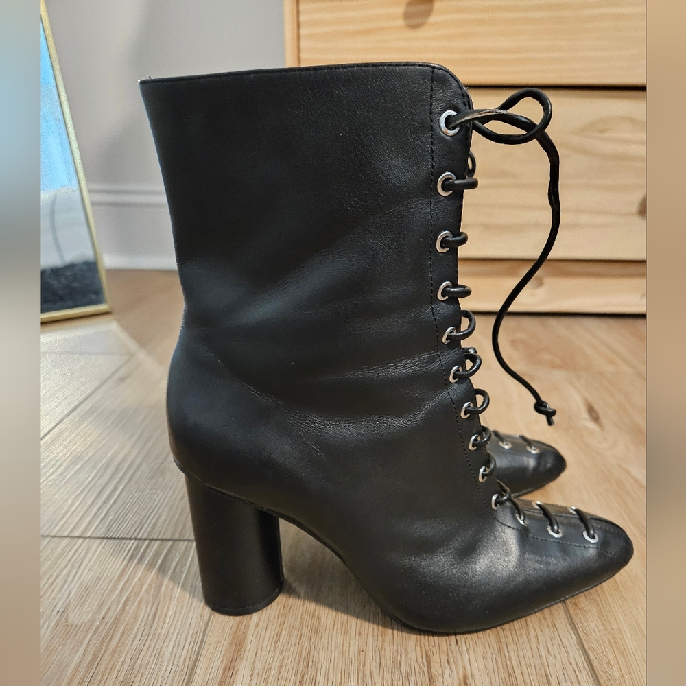 Zara Black Booties size 37 US size 7